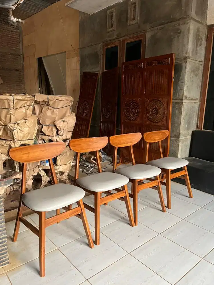 Kursi cafe jati kursi makan jati