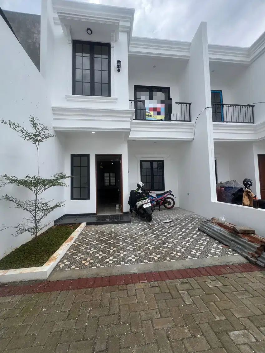 Rumah cluster pondok melati pinggir jalan utama akses toll jati warna
