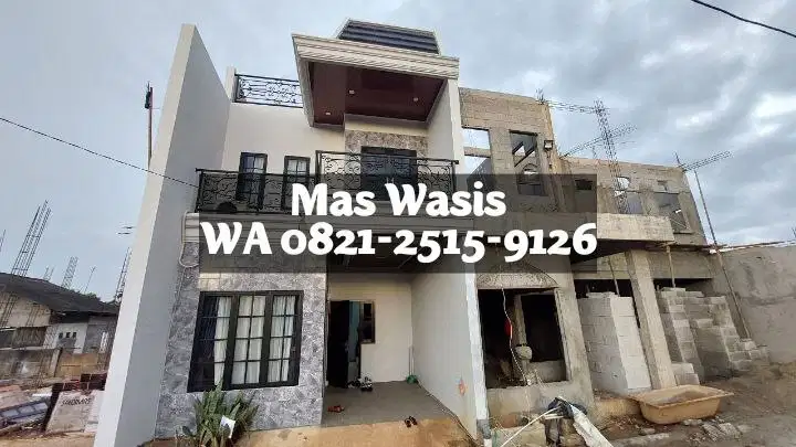 Dijual Rumah 2-lantai + Rooftop dalam Cluster Elite dekat Tol Cibubur
