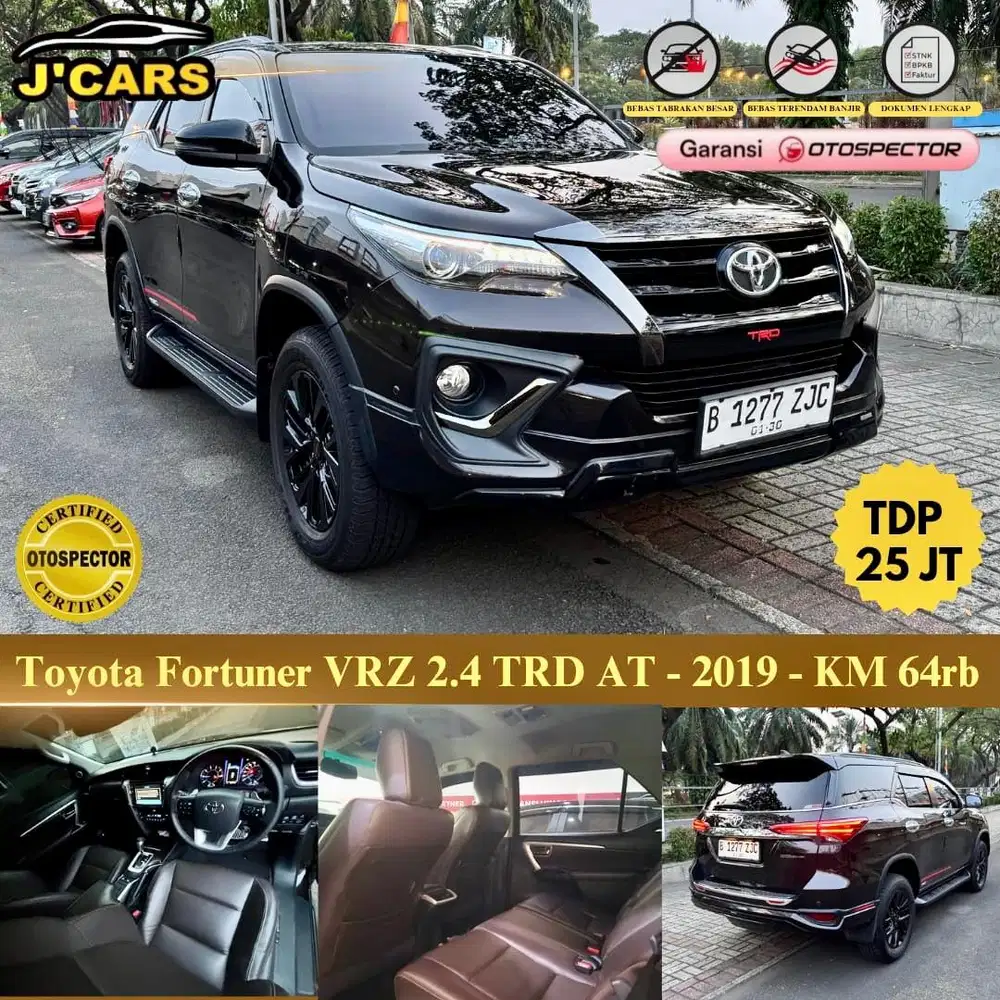 [KM 65rb] Toyota Fortuner VRZ TRD KickSensor AT - 2019 - KS Murah