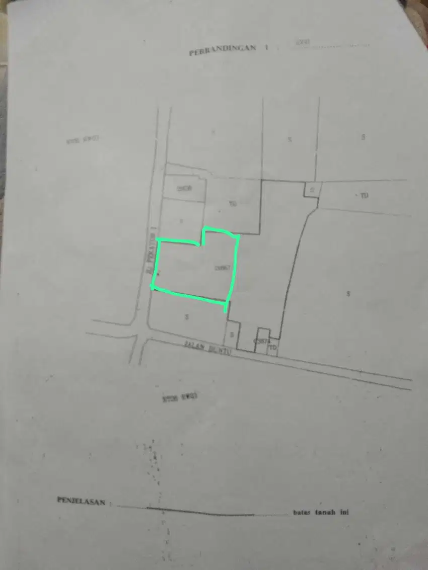 Dijual Tanah SHM Luas 1500m Belakang AIS Pejaten Barat Jaksel