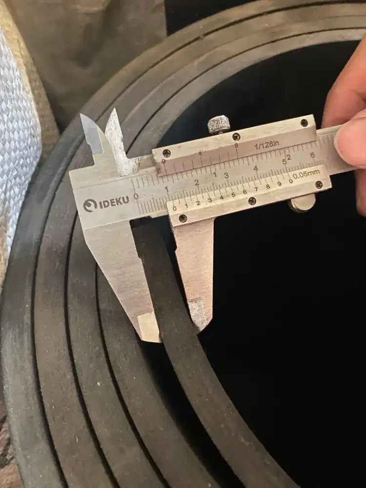 Karet Matras Hitam Polos Tebal 10mm