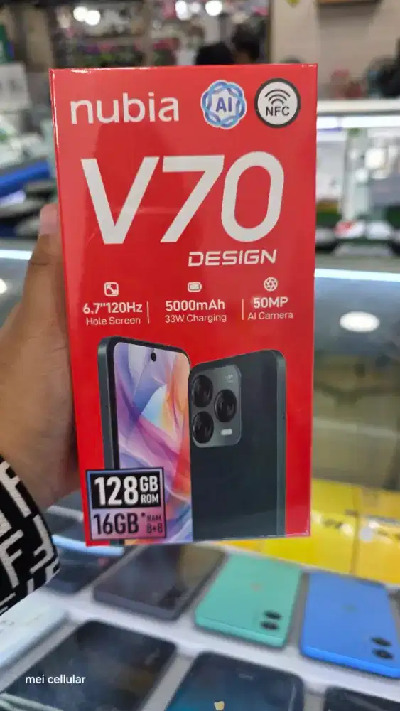 Nubia V70 design 8/128gb baru garansi resmi bisa tt bisa kredit