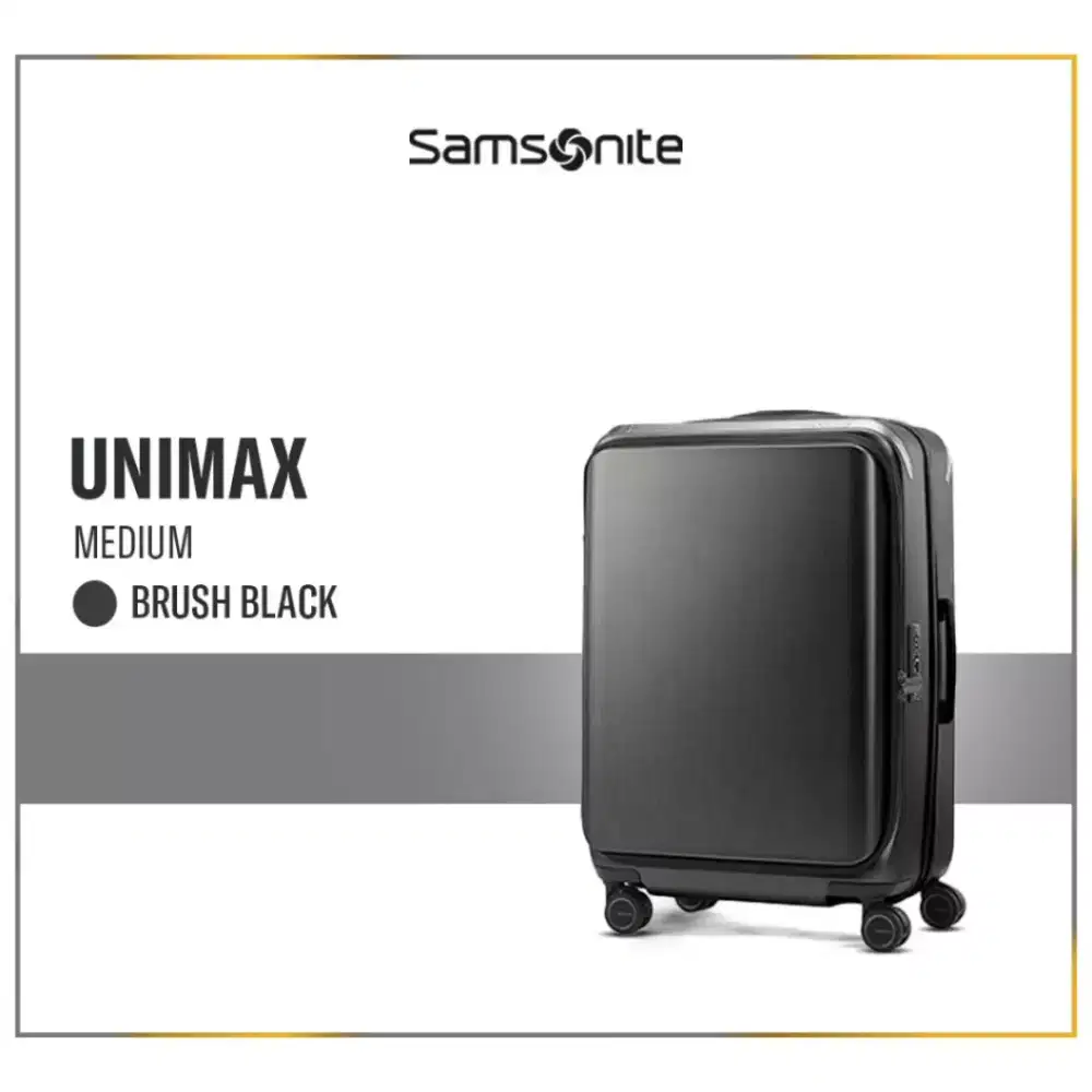 Koper Samsonite Unimax Spinner 69/25 EXP Medium Brushed Black NEW!
