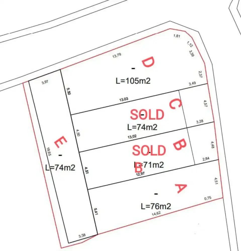 Tanah Kavling Siap Bangun di Jatipadang Pasar Minggu Jakarta Selatan