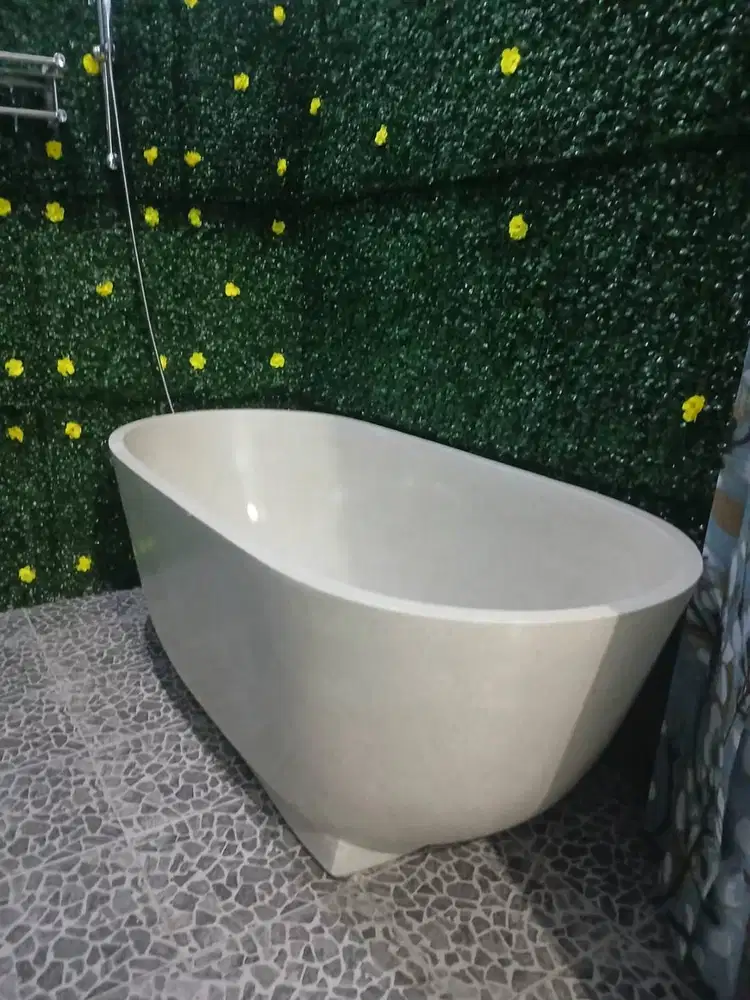 bathtub terrazzo standing kotak elips