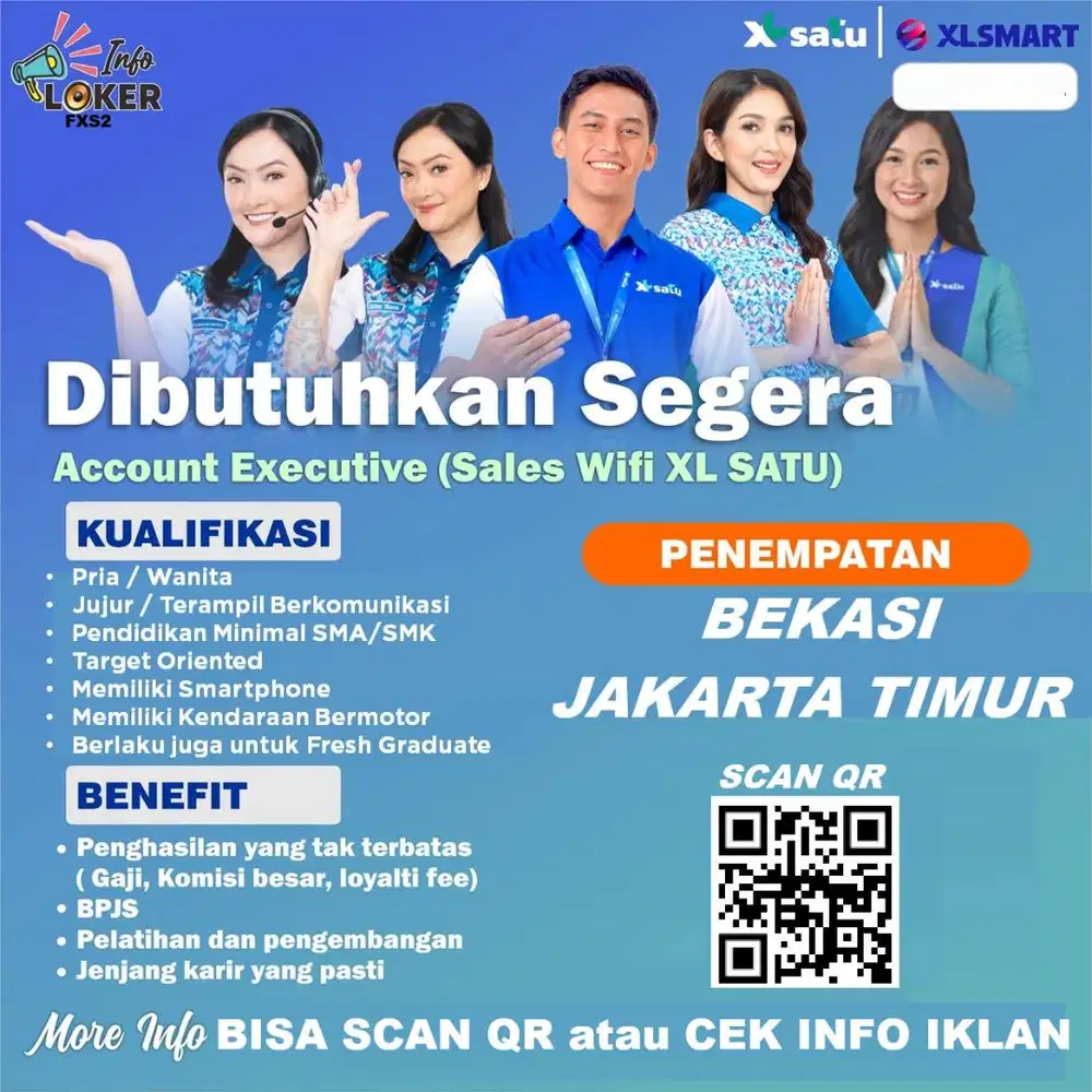 Lowongan WiFi Rumahan Provider XL SATU