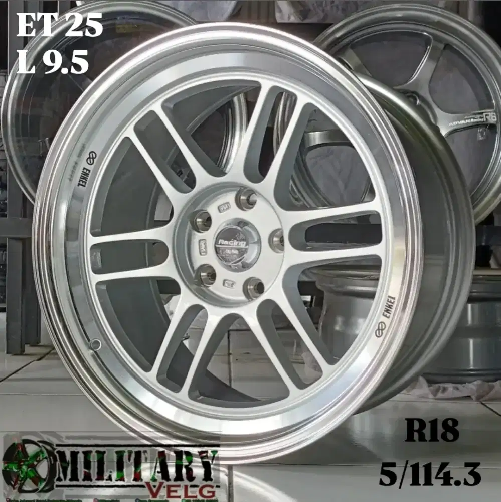 Enkei RPT Flowforming R18 Silver Mirror Lip