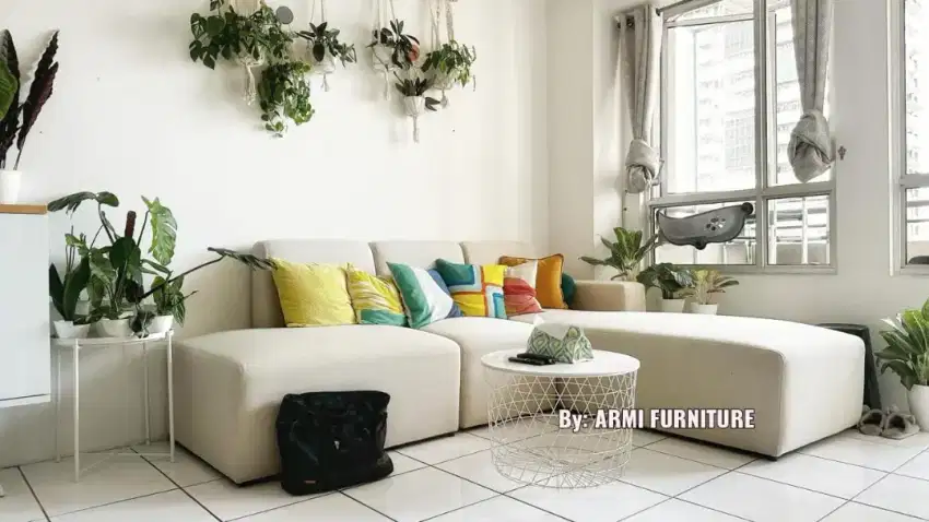 Sofa L/Sofa Clasic/Sofa minimalis/Sofa tukar tambah/Sofa Custom