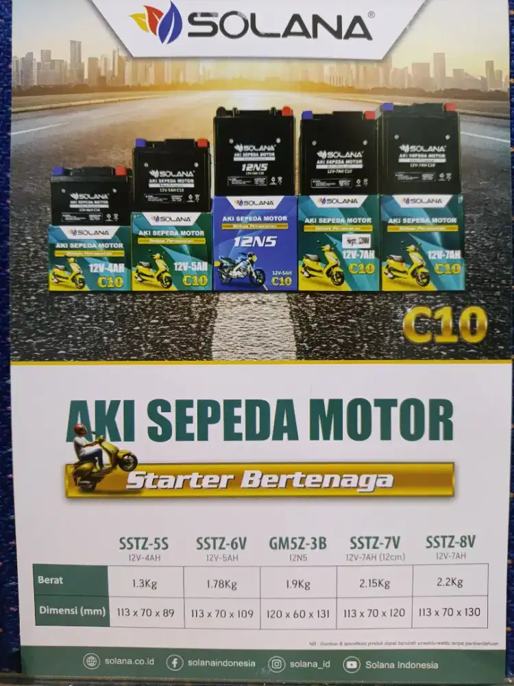 aki motor mf 12v