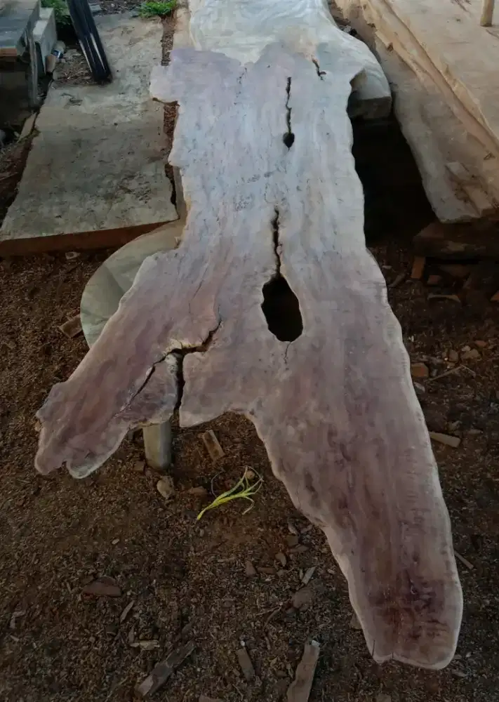 Top table kayu tebal