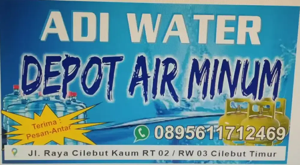 Air minum &aqua asli gas