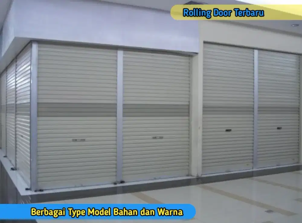 Rolling Door Kantor Toko Gudang Garasi Bengkel Warung Konter