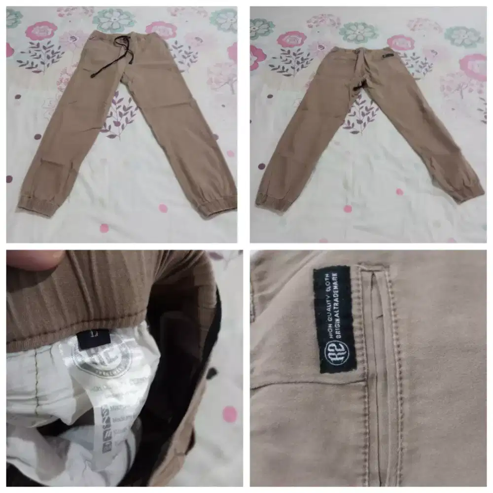 Celana Jogger Pria R2 Coklat Size L