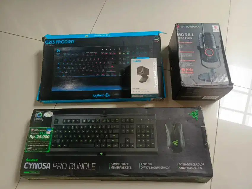 Peripherals aksesoris komputer ex upgrade mulus fullset siap pake
