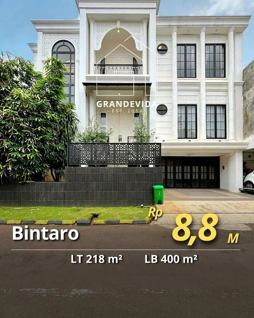 DIJUAL RUMAH MEWAH FULL FURNISHED AREA BINTARO