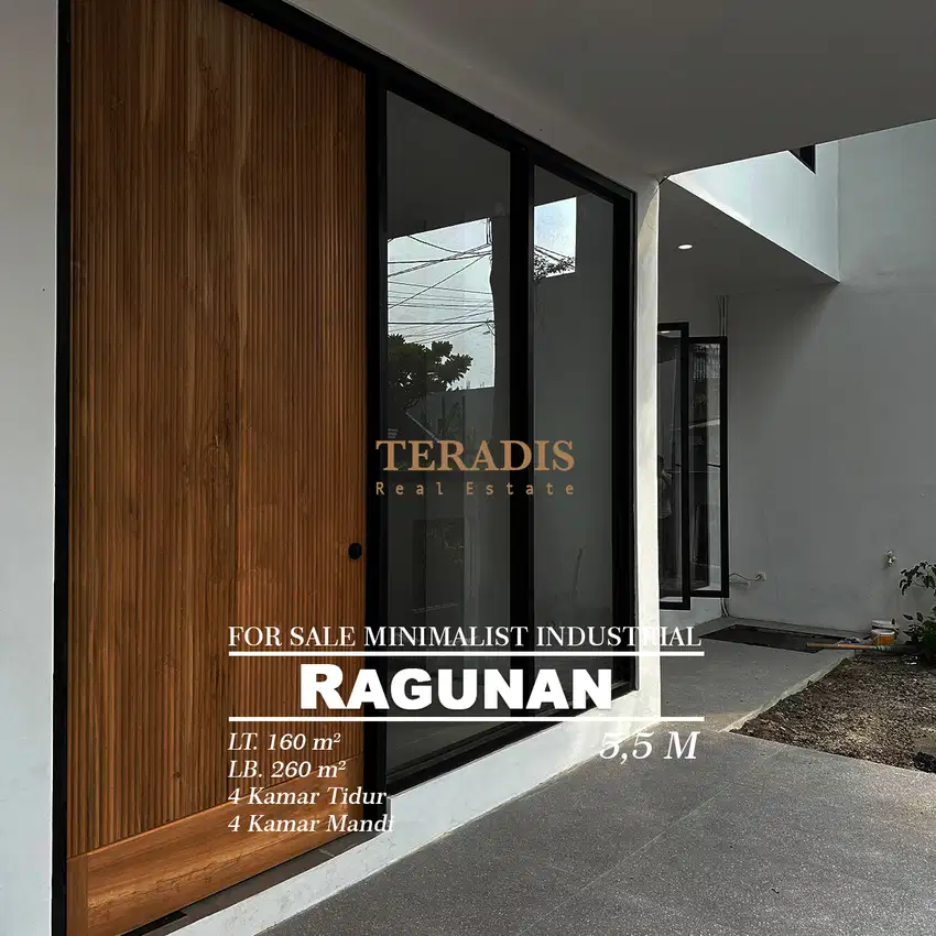 FOR SALE MINIMALIST INDUSTRIAL HOUSE RAGUNAN
