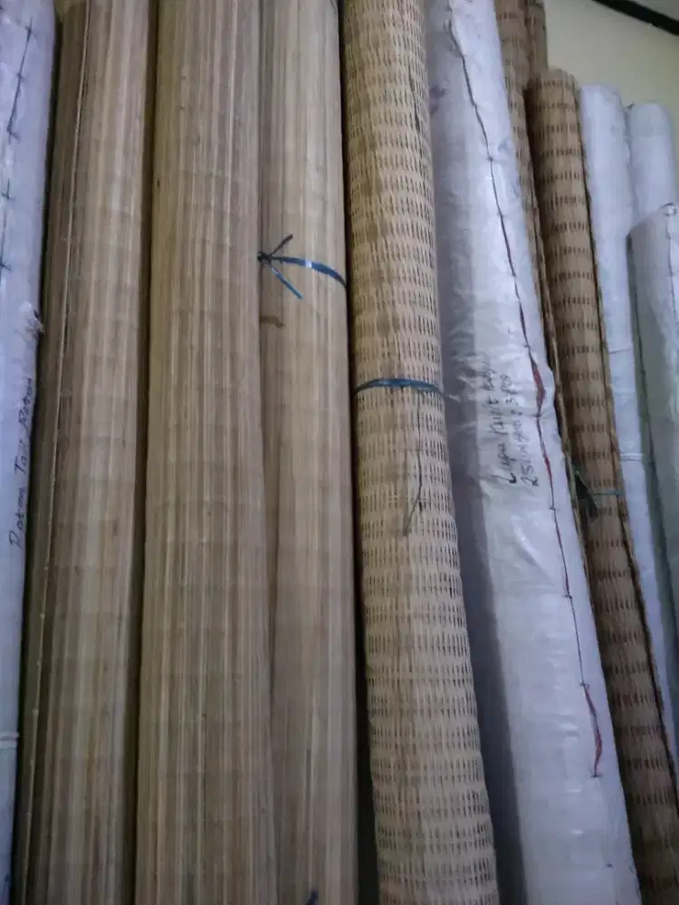 Jual rotan alas lantai plapon krey kayu kery bambu di Fery shop