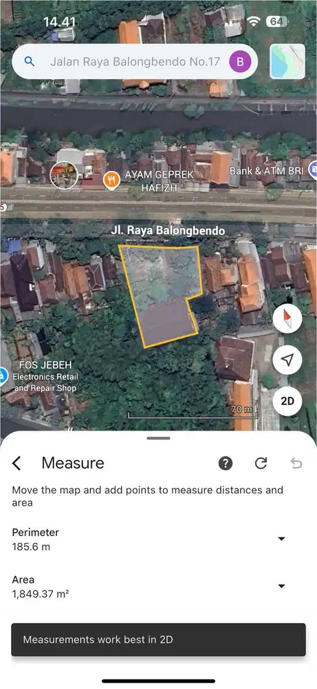 Dijual Hitung Tanah Raya Mlirip Krian Balongbendo Sidoarjo