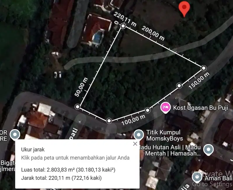 Tanah 28 are Ungasan Kuta Selatan