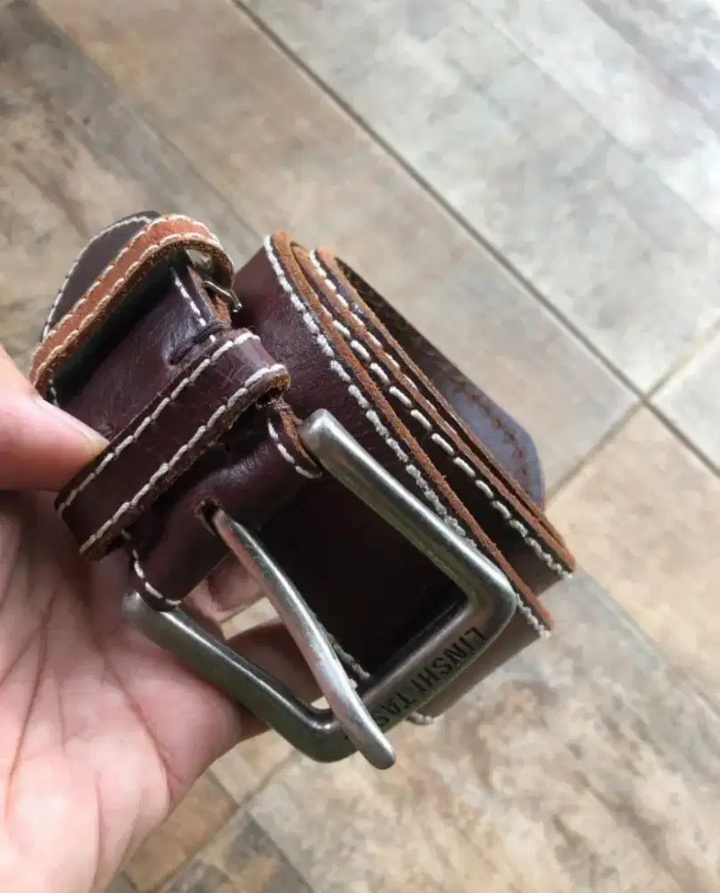 Sabuk Belt Ikat Pinggang Kulit Pria Linshitasks Original