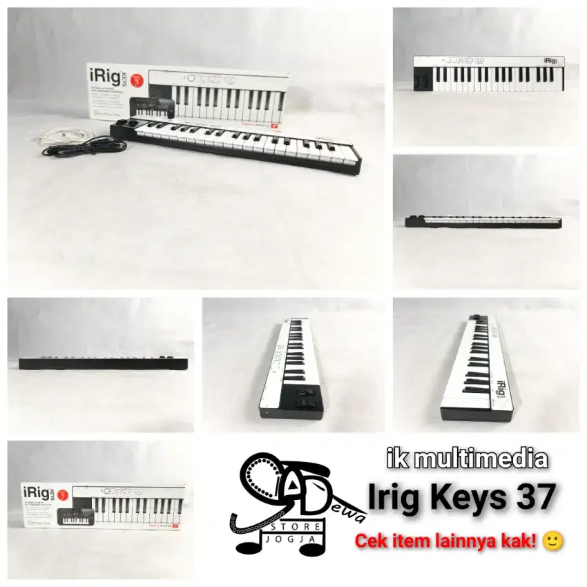 MIDI CONTROLLER IRIG KEYS 37 KEY I RIG CONTROLER FOR IOS MAC PC WIN