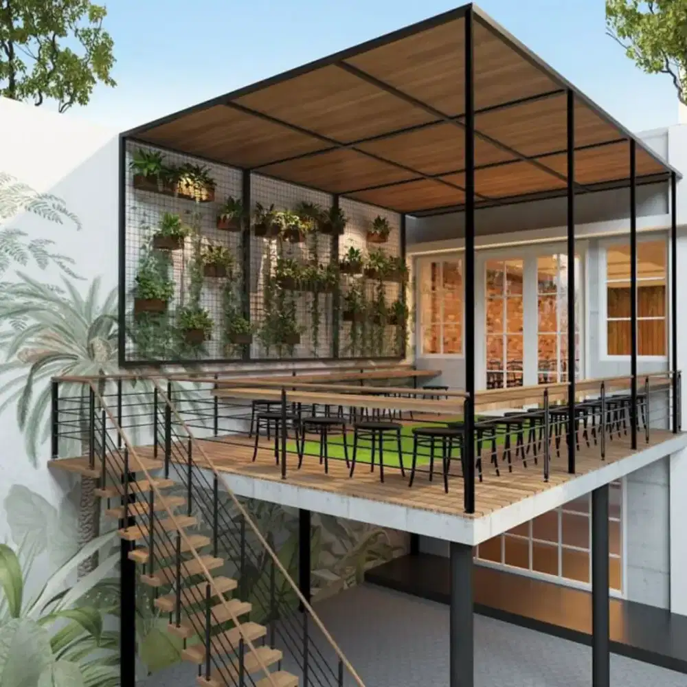 Kanopi balkon/ rooftop / mezanine