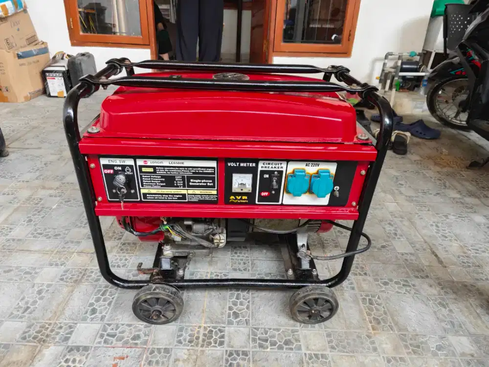 Mesin genset loncin lc6500e bekas full rekondisi pabrik