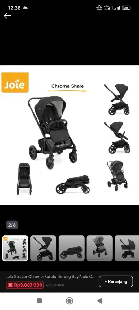 Stroller Joie Chrome