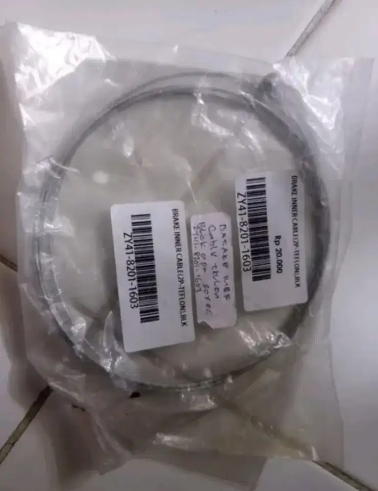 Kabel rem sepeda dengan lapisan teflon