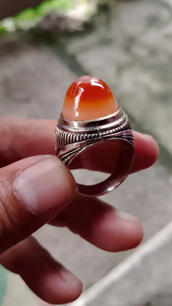 Batu mata dewa asli natural ring 8 /9
