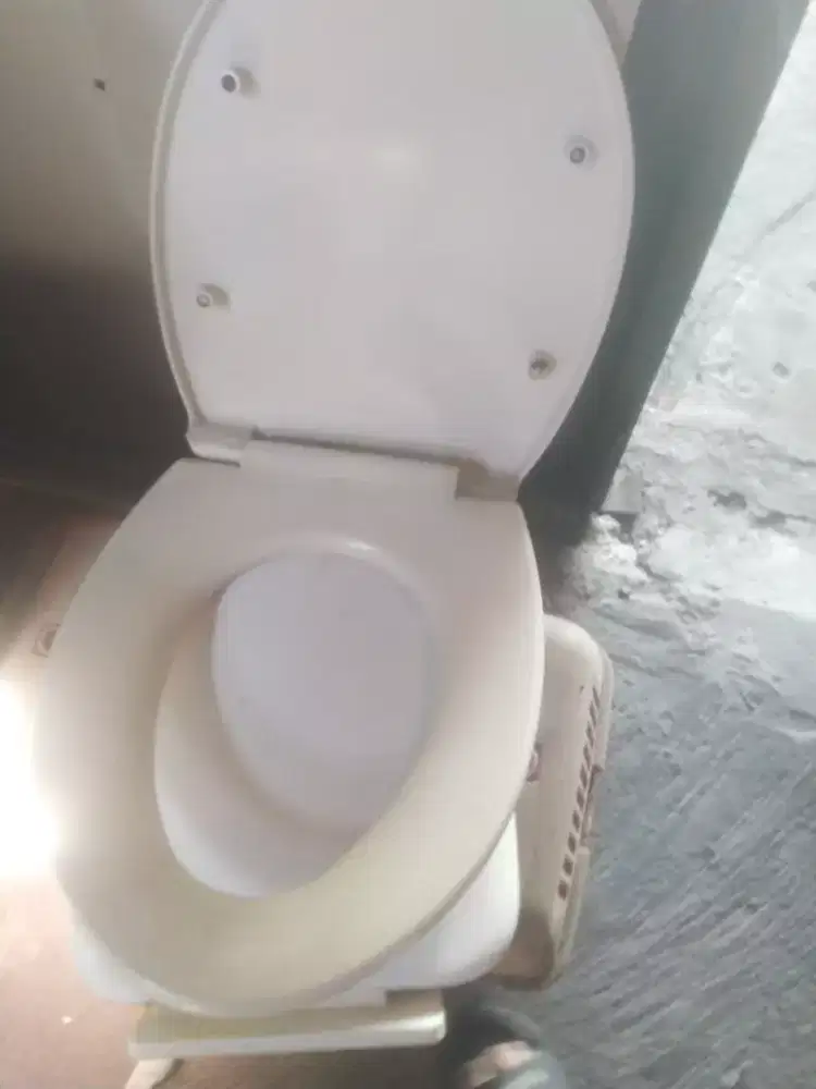 Tutup WC duduk warna putih