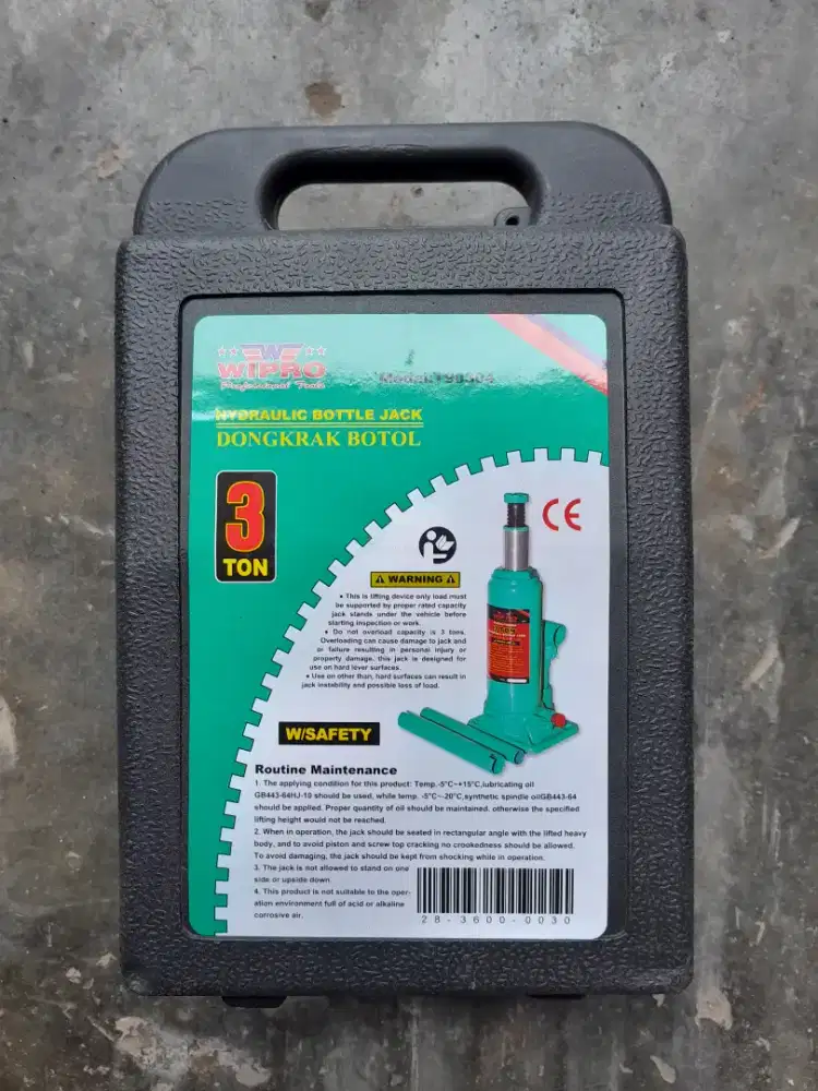 Dongkrak Botol Wipro 3 Ton