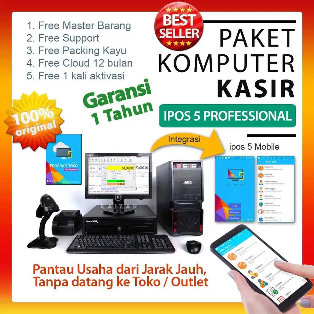 Komputer Kasir Fullshet minimarket sembako retail petshop toko susu