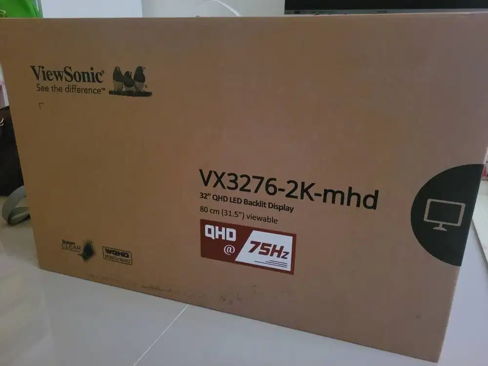 Jual Monitor Viewsonic VX3276-2K-MHD FULLSET NO MINUS