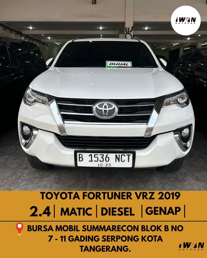 TOYOTA FORTUNER VRZ 2.4 DIESEL 2019 MATIC