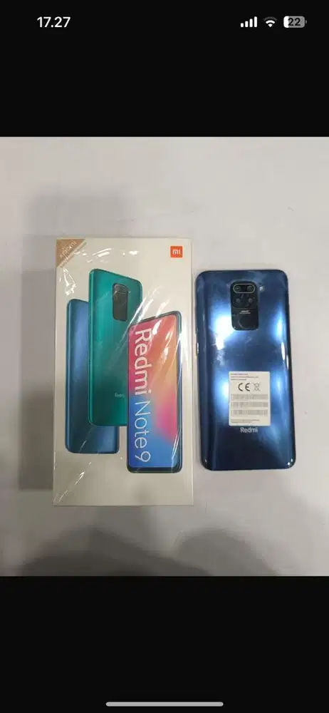 Second Xiaomi redmi note 9 6/128 lengkap