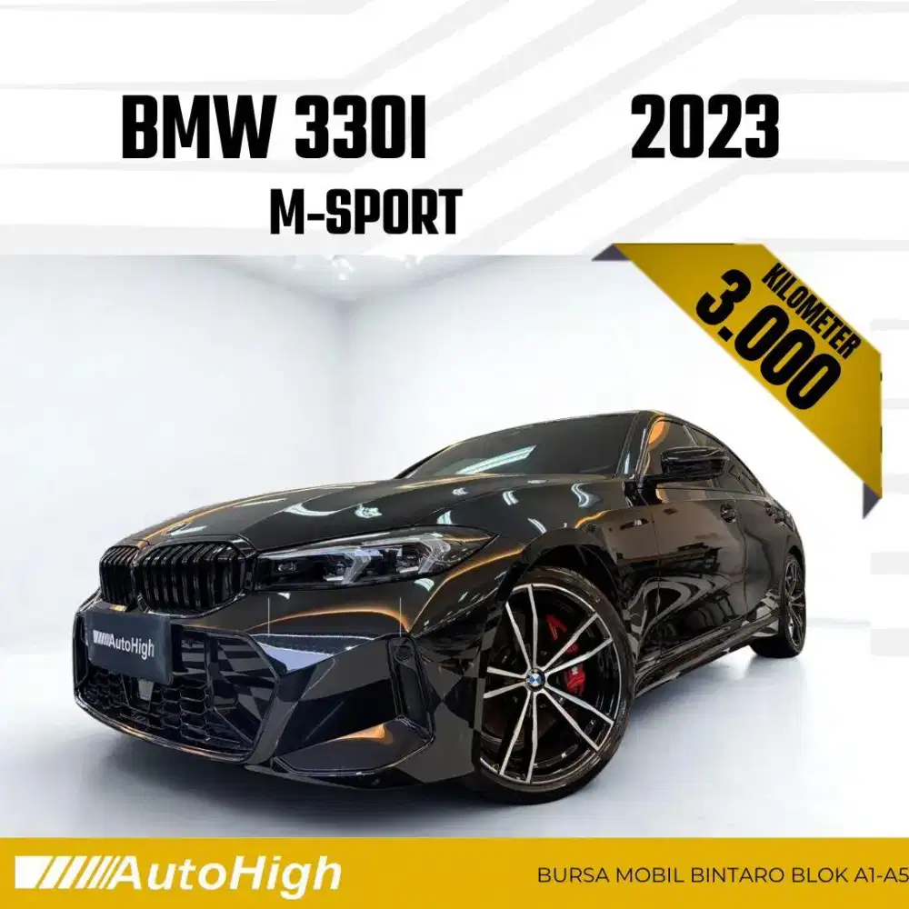 DP10% [Km3.000] 330i M-Sport 2023 Black Reg 2024 #AUTOHIGH