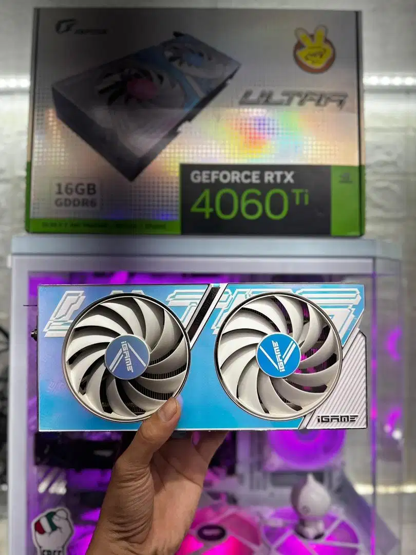 GARANSI 2029 VGA RTX 4060TI 16GB GDDR6 FULLSET LIKE NEW BISA TT 6,5 JT