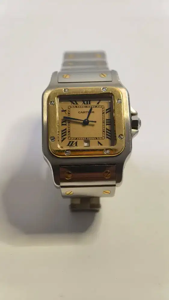 Jam Tangan Cartier Santos Galbee Gold/Emas