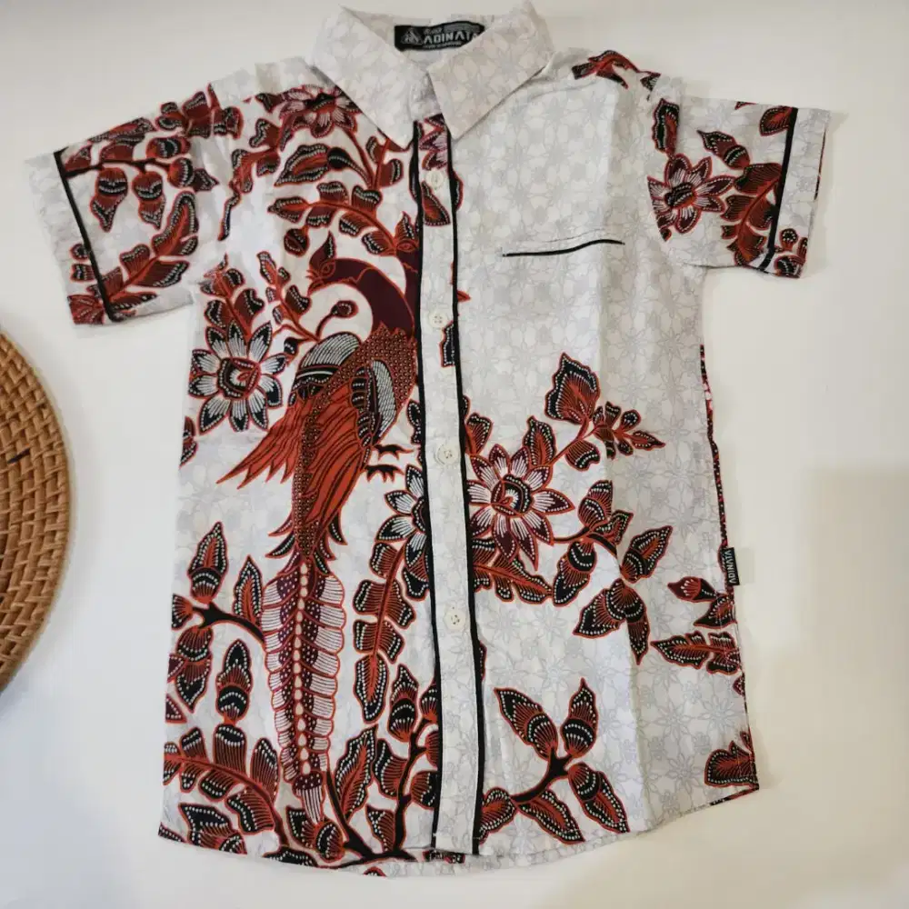 Kemeja Batik Anak laki laki Hadinata usia 2-4 Tahun