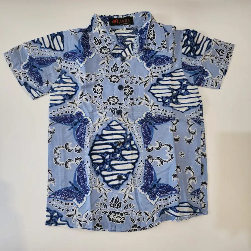 Kemeja Batik Anak Laki Laki Usia 2-4 Tahun