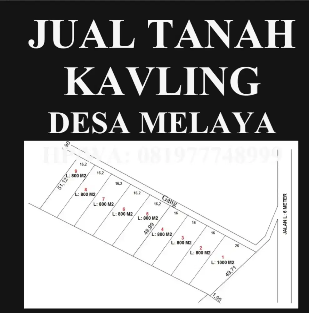 Jual Tanah Kavling