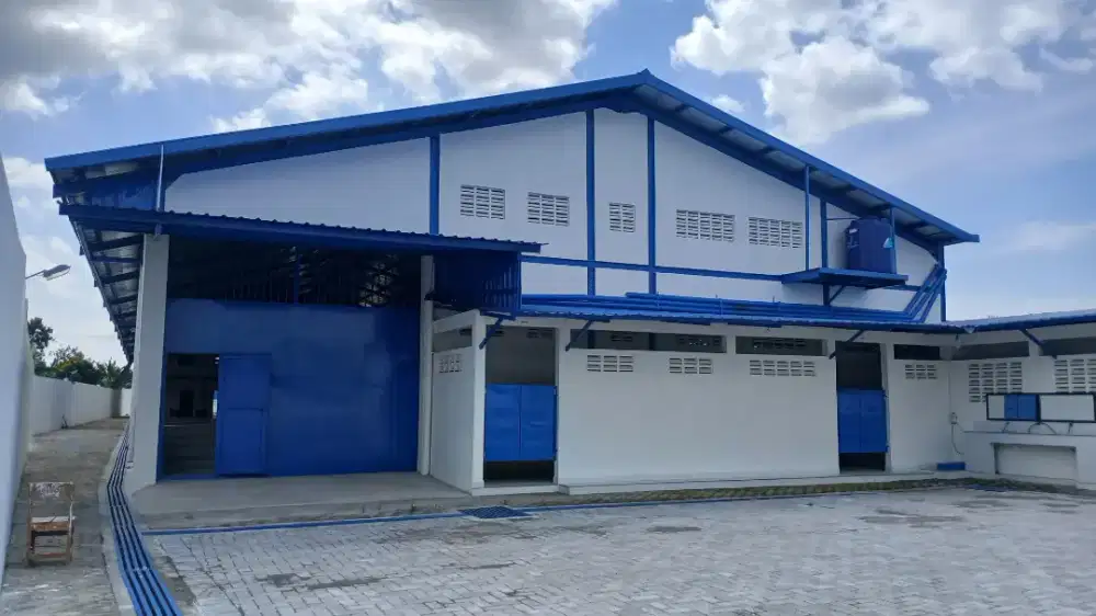 Jual gudang masih baru lokasi Klaten luas 2400mtr harga 10Myd nego