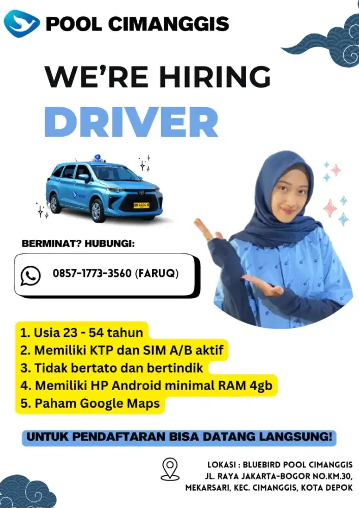 DRIVER TAKSI CIMANGGIS