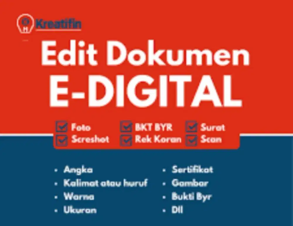 Jasa edit segala dokumen