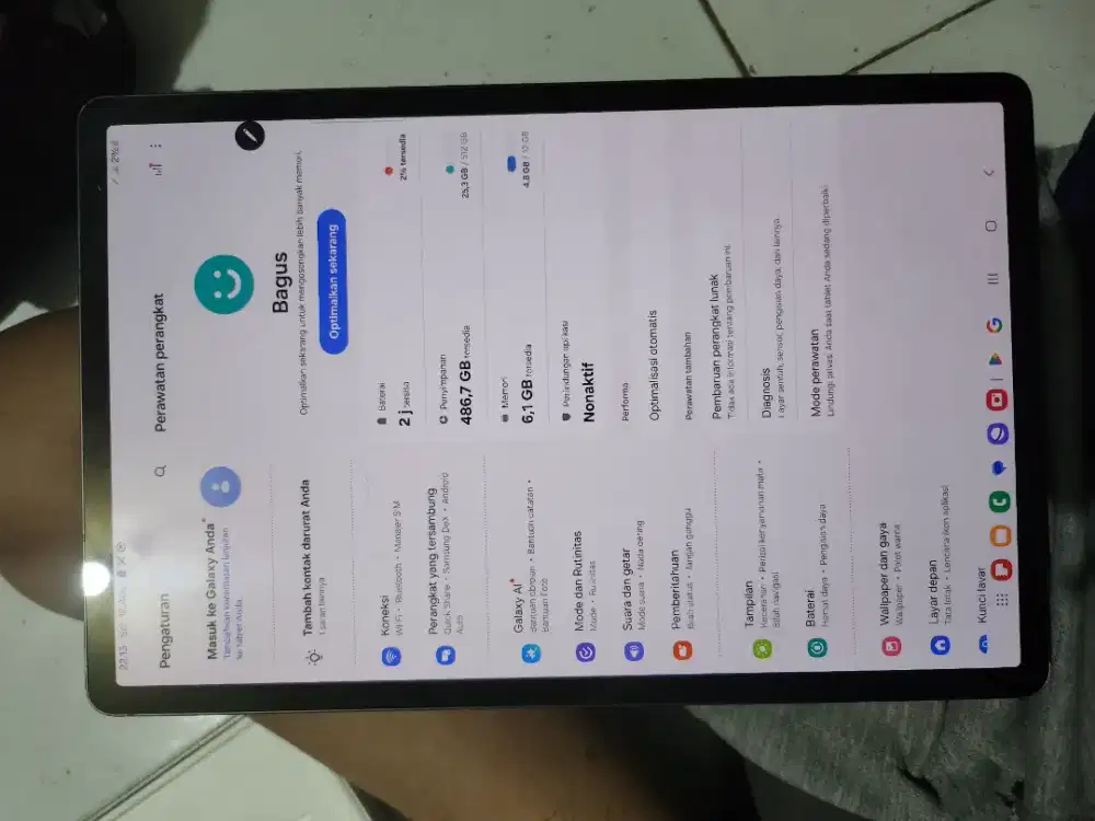 di jual ipad s8 s9 black full mulus