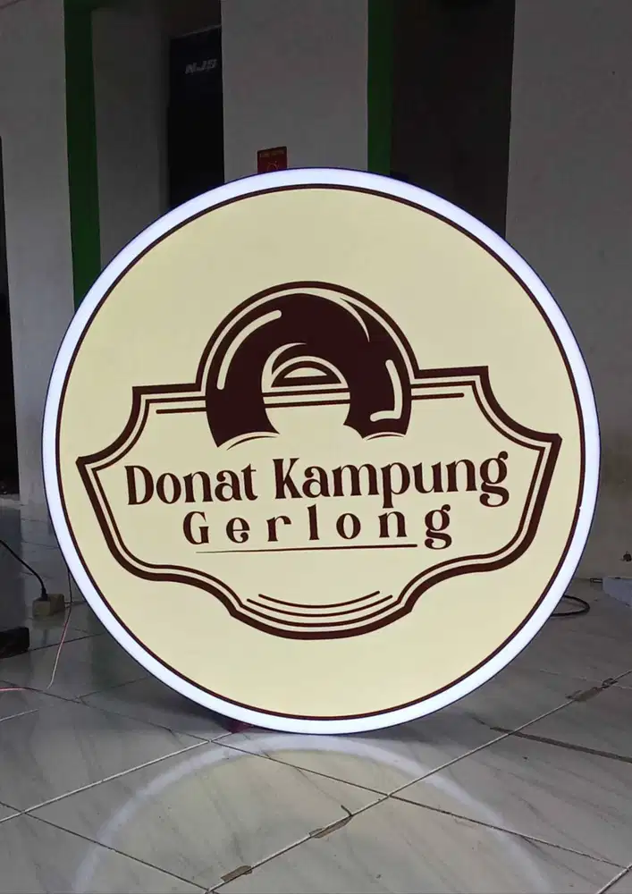 Custom Neon Box Akrilik Bulat Minimalis