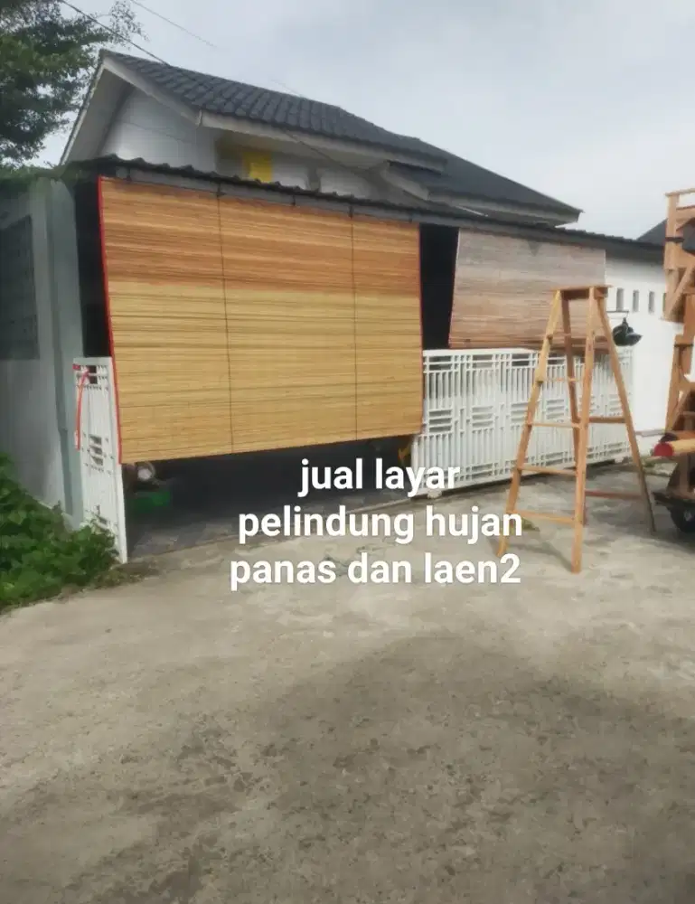 Jual layar pelindung hujan panas tangga lipat dan laen2