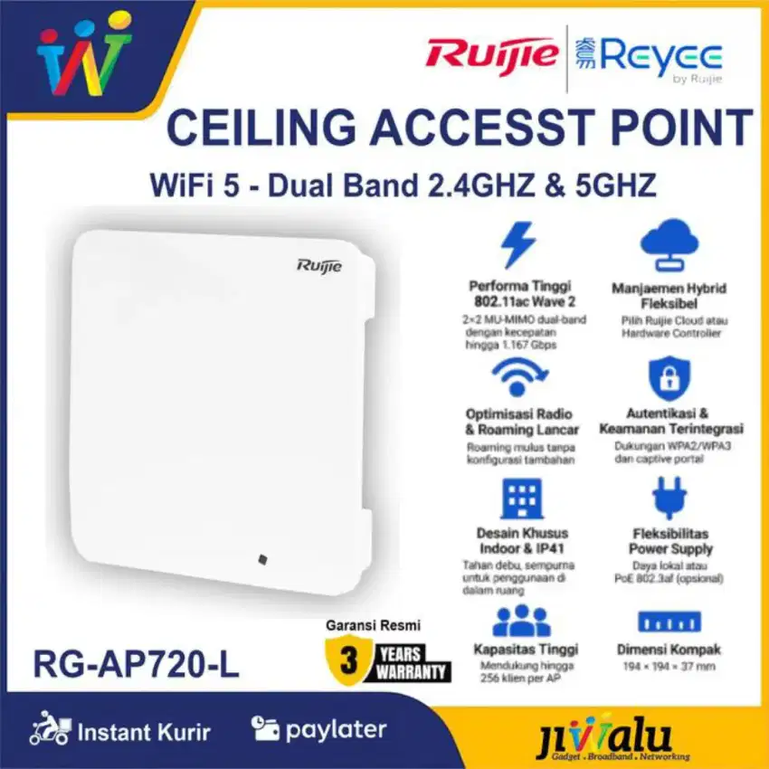 Ruijie Reyee RG-AP720-L Access Point Ceiling Indoor RG-AP720L